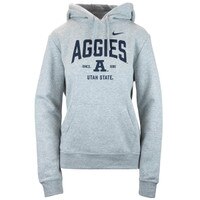 Women's Nike Utah State Aggies Hoodie gray